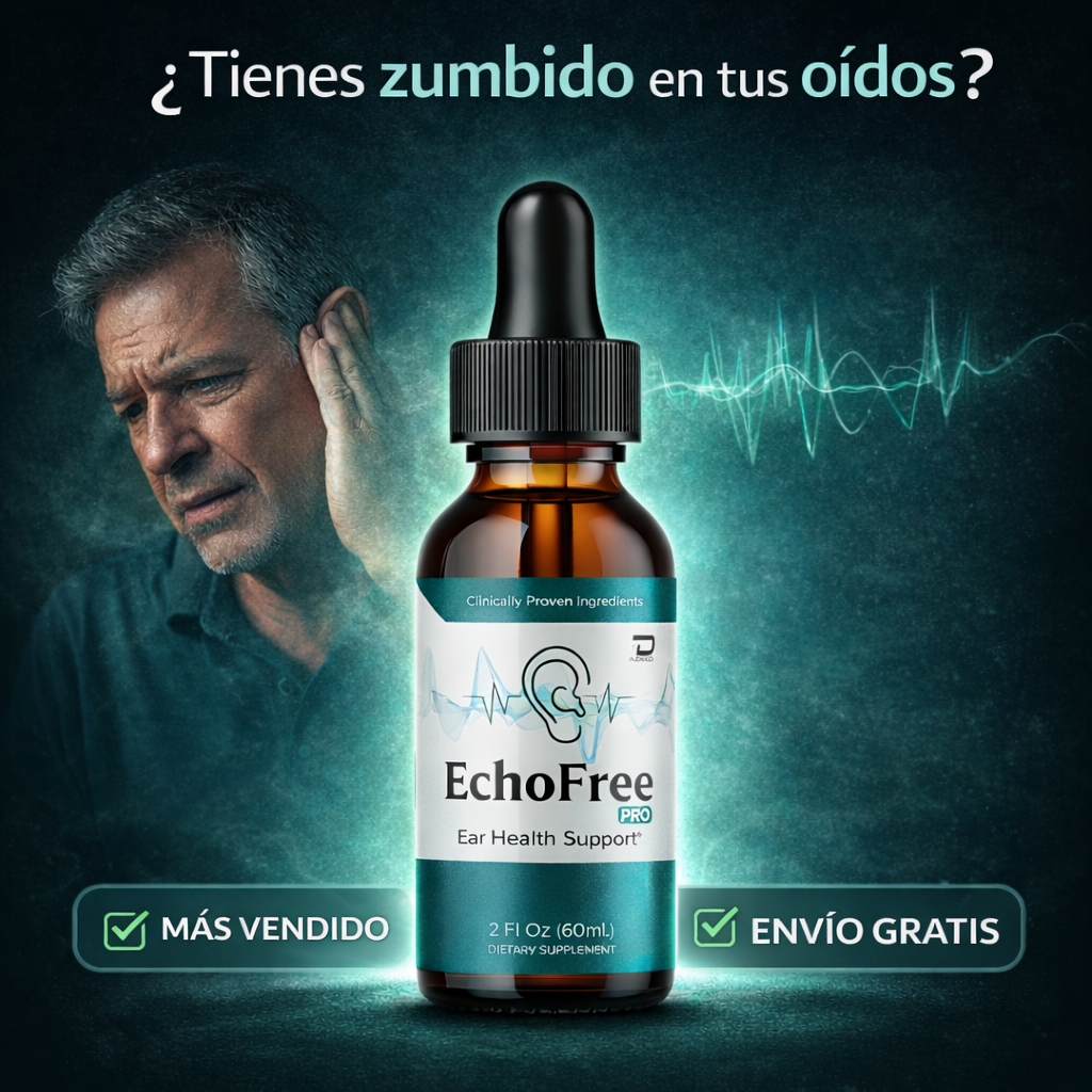 EchoFree Pro™ | Soporte Auditivo Natural Contra el Zumbido y la Pérdida Auditiva